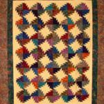 Batik Fabric Frenzy - This quilt won a Second Place and a Judge's Choice Ribbon at the West Houston Quilter's Guild Quilt Show. 
