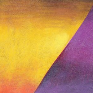 Picture of half yellow and half purple colors. 