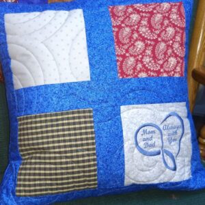 quilt memory pillow