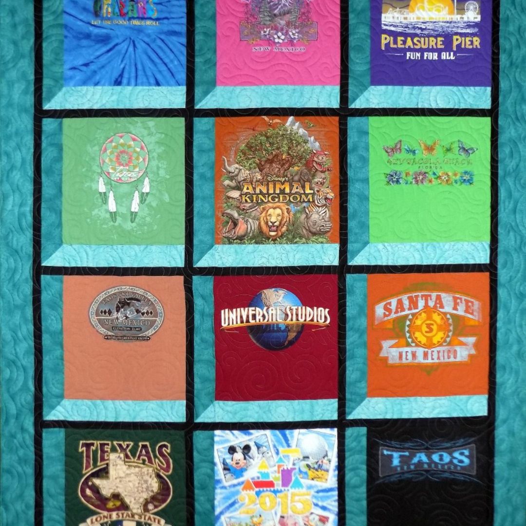 travel themed quilt