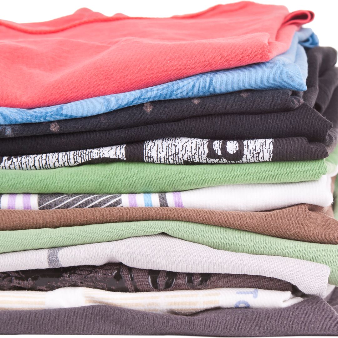 pile of tshirts