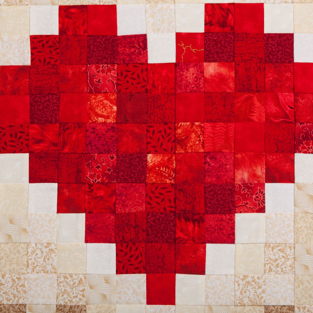 A heart quilt