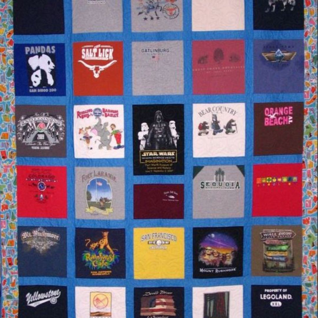 custom t shirt quilt